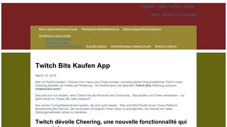 
                            8. Twitch Bits Kaufen App