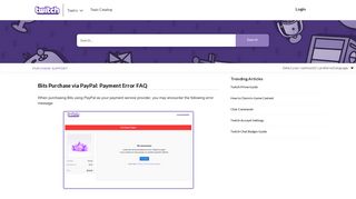 
                            9. Twitch | Bits Purchase via PayPal: Payment Error ...