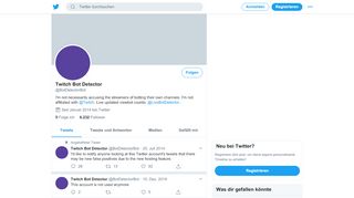 
                            11. Twitch Bot Detector (@BotDetectorBot) | Twitter