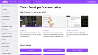 
                            4. Twitch Developer Documentation | Twitch Developers