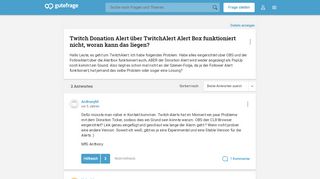 
                            1. Twitch Donation Alert über TwitchAlert Alert Box funktioniert ...