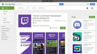 
                            8. Twitch: Gaming Stream - Live Videos, Chat & Events – Apps bei ...