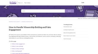 
                            1. Twitch | How to Handle View/Follow-Bots