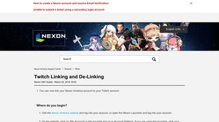 
                            9. Twitch Linking and De-Linking – Nexon America Support Center