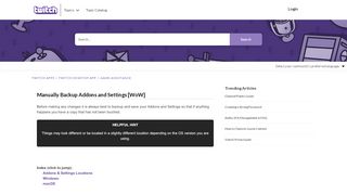 
                            10. Twitch | Manually Backup Addons and Settings [WoW...