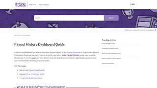 
                            8. Twitch | Payout History Dashboard Guide