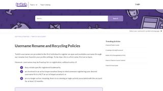 
                            11. Twitch | Políticas de renomeação e reciclagem de ...