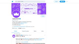 
                            9. Twitch Prime (@TwitchPrime) | Twitter