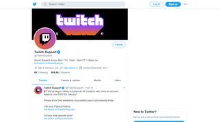 
                            3. Twitch Support (@TwitchSupport) | Twitter