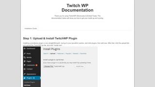 
                            11. Twitch TV Pro - A Twitch TV Wordpress Plugin that does everything.
