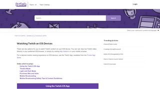 
                            4. Twitch | Watching Twitch on iOS Devices