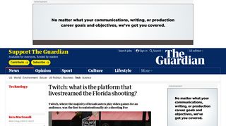 
                            5. Twitch: what is the platform that livestreamed the Florida shooting ...