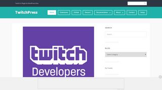 
                            5. TwitchPress – Twitch.tv Plugin for WordPress Sites