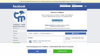 
                            7. TwitMania - Twitter Mobile Web Client - 2 Foto - Situs Web -