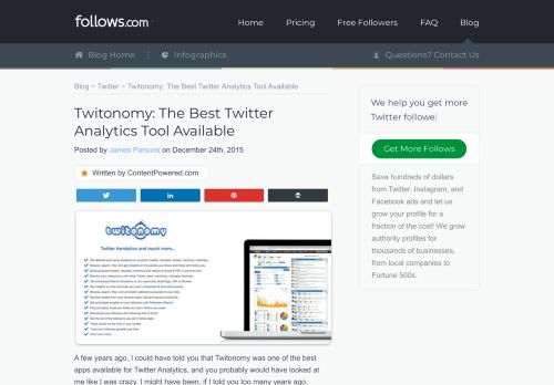 
                            9. Twitonomy: The Best Twitter Analytics Tool Available - Follows.com
