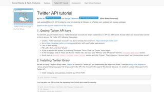 
                            13. Twitter API Tutorial - Social Media and Text Analytics