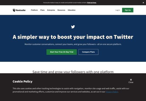 
                            12. Twitter for business - Hootsuite