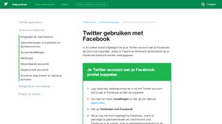 
                            2. Twitter gebruiken met Facebook