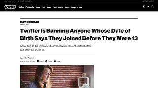 
                            5. Twitter Is Banning Anyone Whose Date of Birth Says They Joined ...
