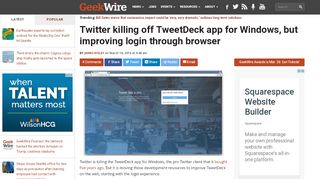 
                            13. Twitter killing off TweetDeck app for Windows, but improving login ...