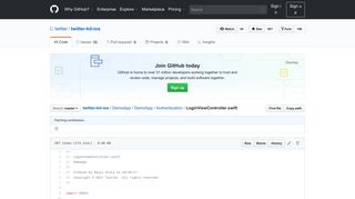 
                            7. twitter-kit-ios/LoginViewController.swift at master · twitter/twitter-kit-ios ...