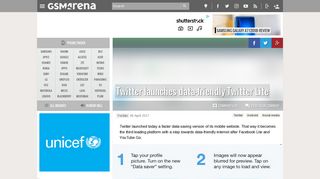 
                            13. Twitter launches data-friendly Twitter Lite - GSMArena blog