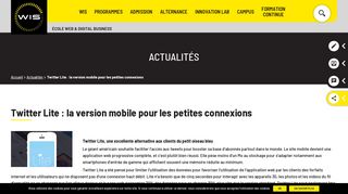
                            8. Twitter Lite : la version mobile pour les petites connexions | WIS Écoles