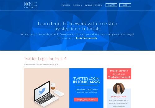 
                            13. Twitter Login for Ionic 4 - Ionic Templates