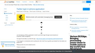 
                            10. Twitter login in iphone application - Stack Overflow