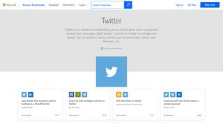 
                            5. Twitter | Microsoft Flow