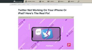 
                            12. Twitter Not Working On Your iPhone? Here's The Real Fix!