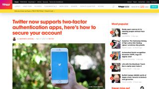 
                            8. Twitter now supports two-factor authentication apps, here's how to use ...