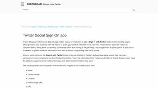 
                            8. Twitter Social Sign On app - Oracle Docs