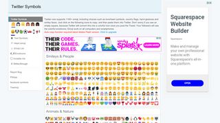 
                            8. Twitter Symbols: smiley, emoji and emoticons - PiliApp