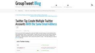 
                            11. Twitter Tip: Create Multiple Twitter Accounts With the Same Email ...