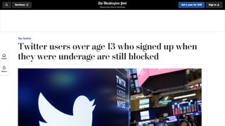 
                            8. Twitter users over age 13 who signed up when they were underage ...