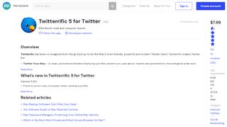 
                            13. Twitterrific 5 for Twitter 5.3.9 purchase for Mac | MacUpdate