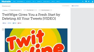 
                            9. TwitWipe Gives You a Fresh Start by Deleting All Your Tweets [VIDEO]