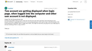 
                            13. Two account are getting displayed when login page, when logged ...