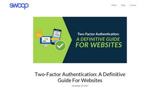 
                            2. Two-Factor Authentication: A Definitive Guide For Websites : Swoop ...