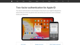 
                            3. Two-factor authentication for Apple ID - Apple Support