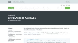 
                            8. Two-Factor Authentication for Citrix Access Gateway | Duo Security