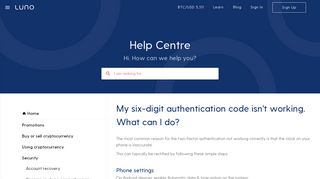 
                            3. Two-factor authentication is enabled and I can't sign in. What ... - Luno