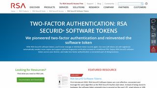 
                            10. Two Factor Authentication | RSA SecurID Software Tokens