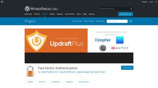 
                            12. Two Factor Authentication | WordPress.org