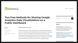 
                            10. Two Free Methods for Sharing Google Analytics Data Visualizations ...
