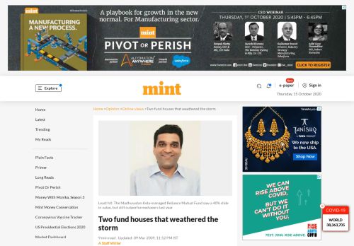 
                            4. Two fund houses that weathered the storm - Livemint