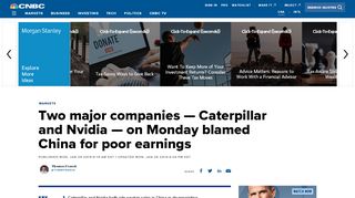 
                            12. Two major companies in Caterpillar and Nvidia blame China for poor ...