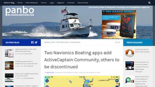 
                            9. Two Navionics Boating apps add ActiveCaptain Community, others to ...
