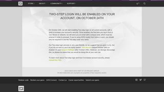 
                            10. Two-step login will be enabled on your account, on ... - GOG.com